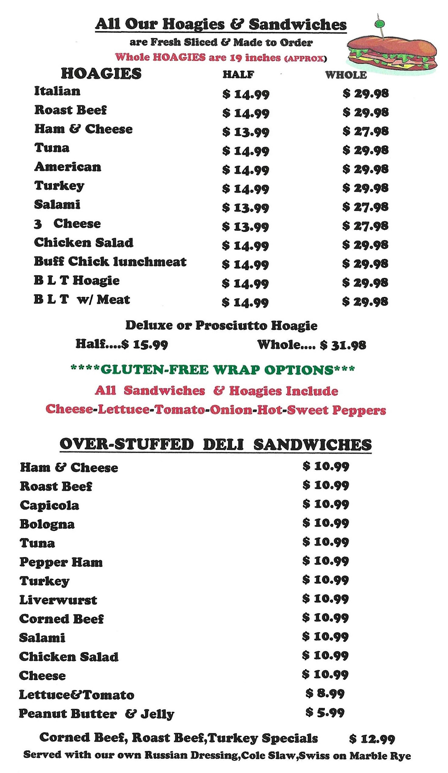 Menu page 3