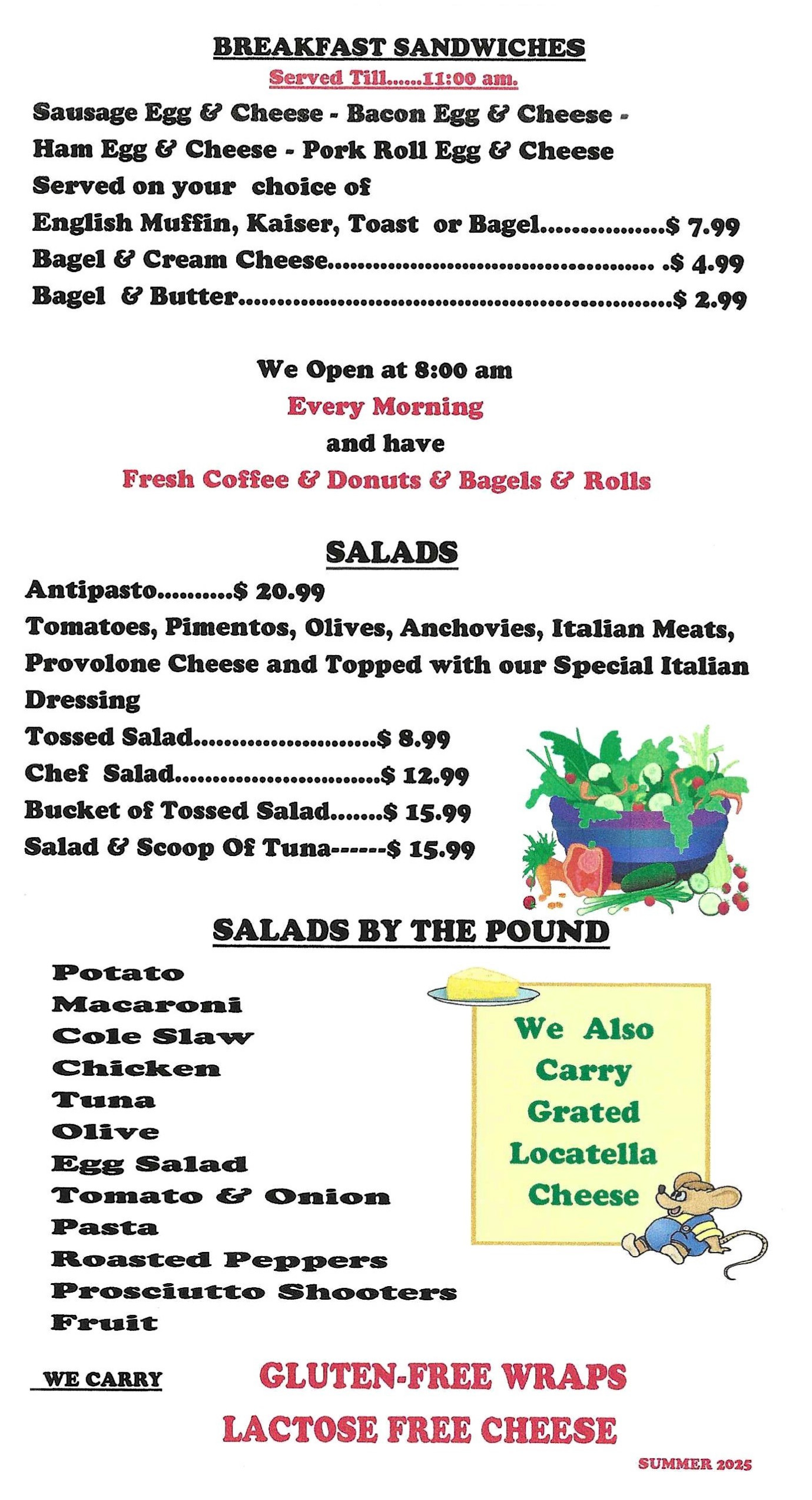 Menu page 4